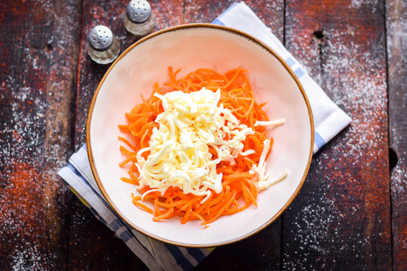 салат с корейской морковью рецепт фото 3